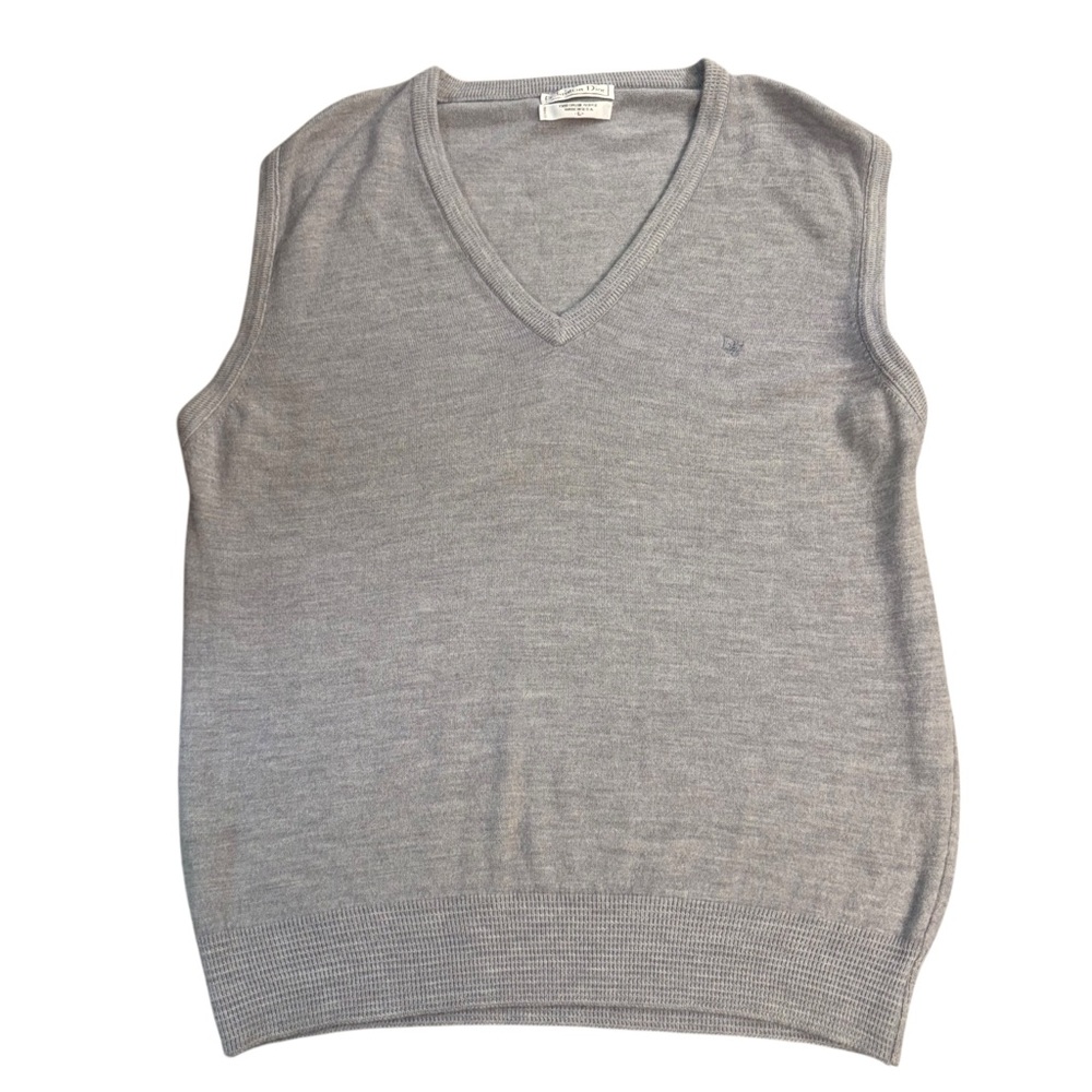 CHRISTIAN DIOR MONSIEUR Gray‎ V-Neck Sweater Vest – Size L
